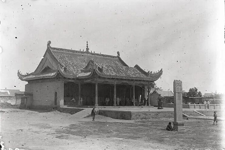 1907年河南开封老照片 110年前的二曾祠,大国相寺,鼓楼