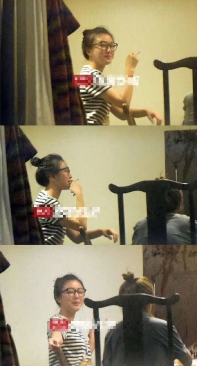 继秦岚抽烟后,又一女星抽烟照被曝光,网友:说好的水晶女孩呢