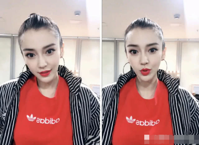 baby晒自拍瓜子脸超美,大眼睛如"牛眼",活动未修照长