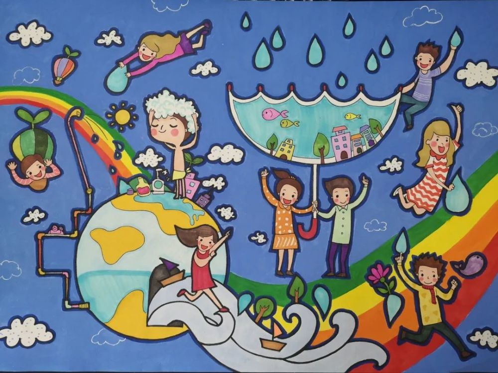 此次面向丽水市各县(市,区)幼儿及小学生,共收到作品125幅绘画作品