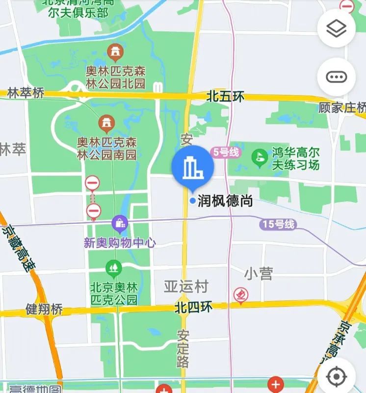 润枫德尚小区位置图/高德地图