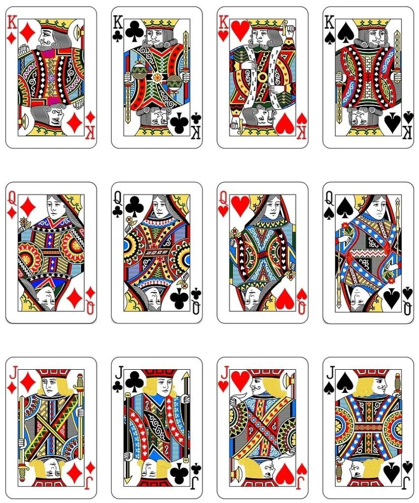 扑克牌的每种花色代表着一个季度,一个季度有 十三个星期 ,所以扑克