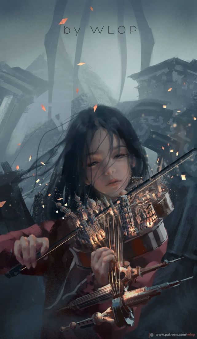 年更画师wlop爆更新画册!《鬼刀2》横空出世啦!