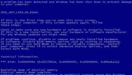 电脑蓝屏代码大全及解决方案_电脑蓝屏代码大全及解决方案