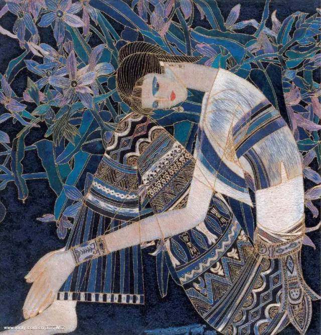 现代重彩画大师——丁绍光