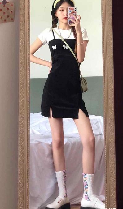 小个子女生学会了,这样穿搭,超高气质,身高一米八