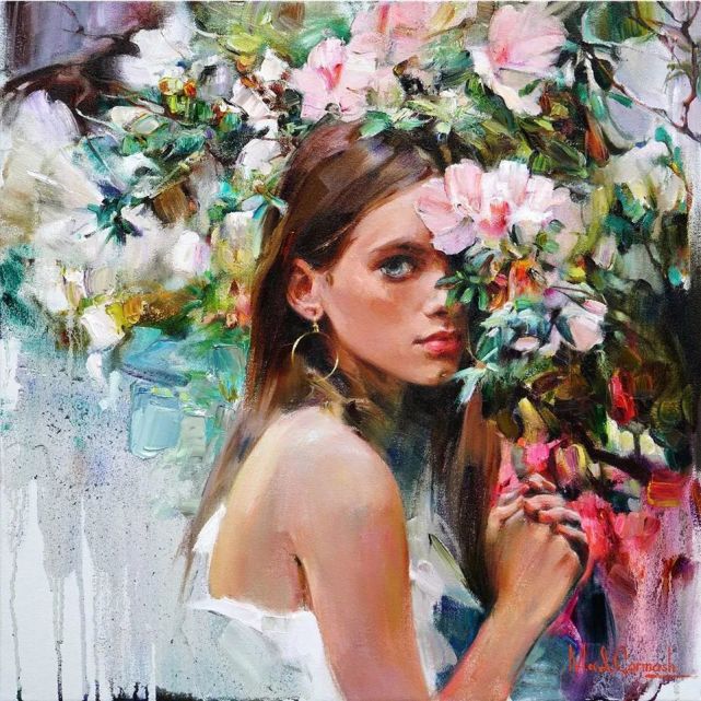 小色块,大笔触画出这绝美的油画,这色彩实在太美腻了!