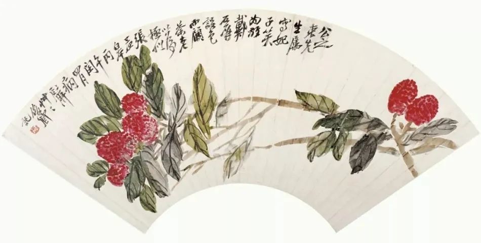 吴昌硕扇面作品
