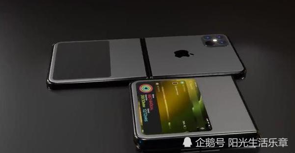 曝光出的各种渲染图版本不同的是,这款iphone12被设计成了折叠屏版本