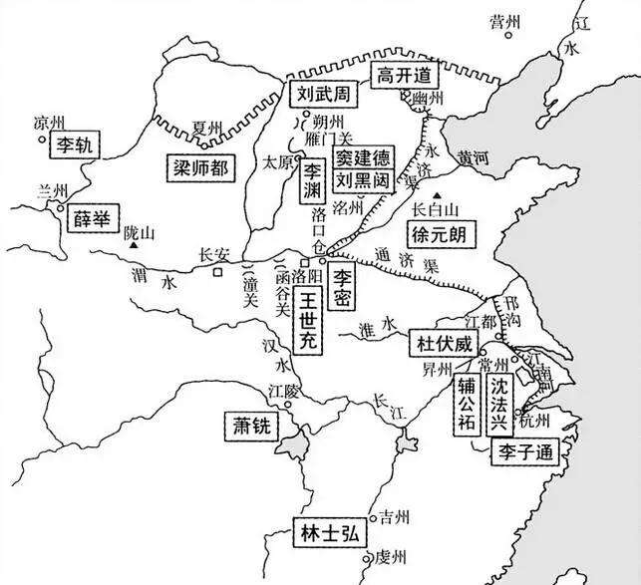 隋末农民起义图