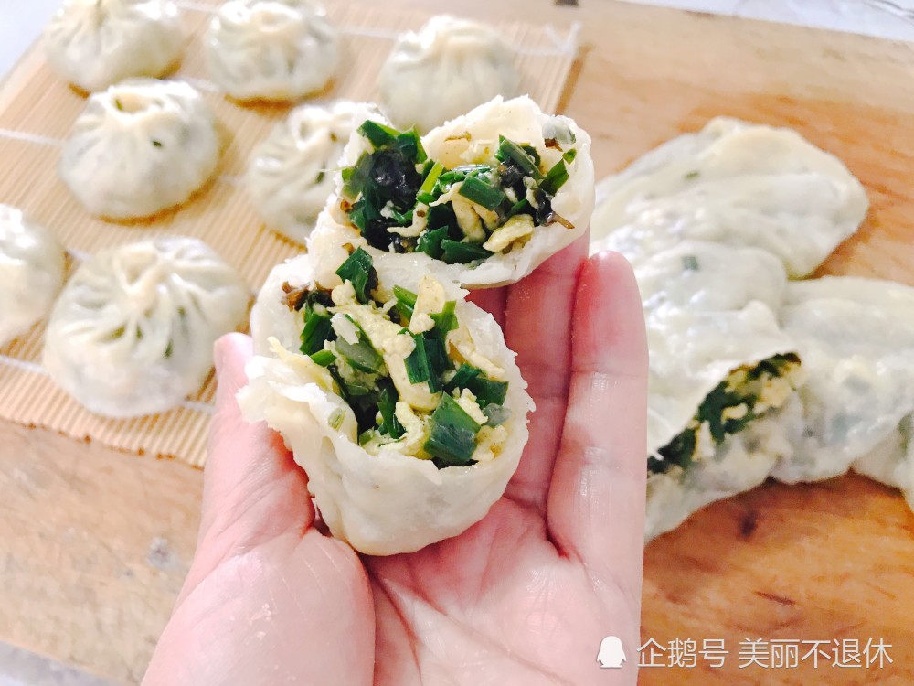 皮薄如纸馅料足的菜龙和包子,在家做,早餐晚餐都好吃