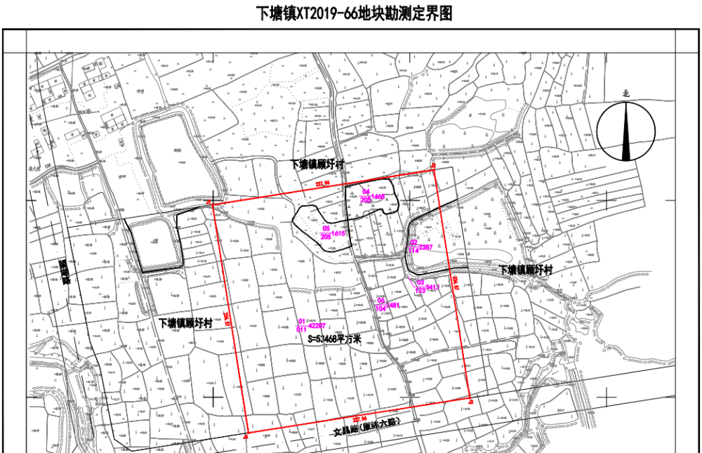 地块位置范围:xt2019-37号地块位于长丰县下塘镇.