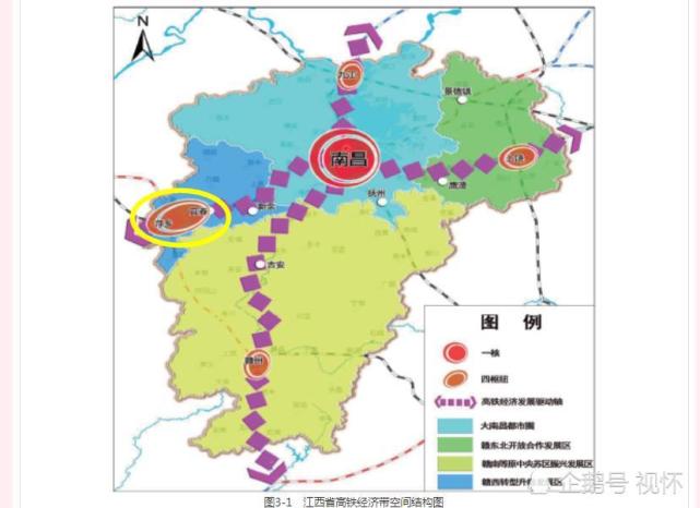 《江西省高铁经济带发展规划(2019-2025年)》中,萍乡和宜春被定位为