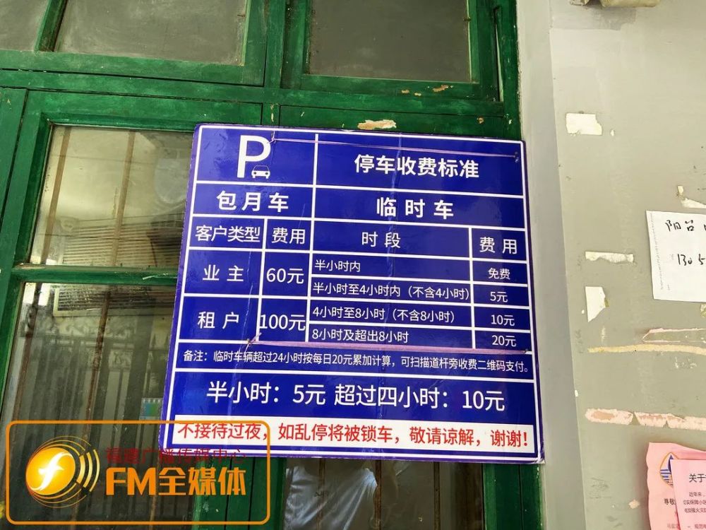 福州一小区"开创"停车费收取新标准!居民吵开了