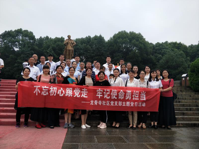 龙骨寺社区党支部组织主题党日活动龙骨寺社区儿童服务站,母亲节正式