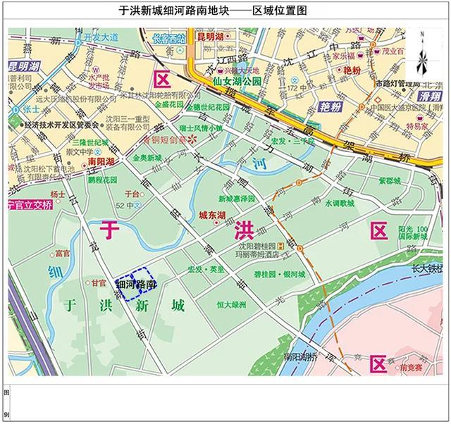 【调整】2019年5月16日,沈阳市自然资源局发布《于洪区于洪新城细河路