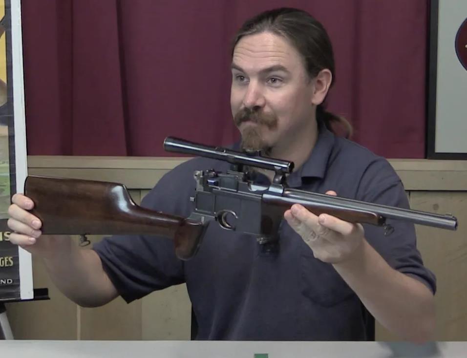 盒子炮配三倍镜?罕见的毛瑟c96卡宾枪,仅造30把,有效射程200米