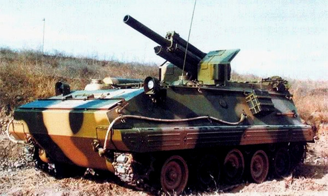国产自行榴弹炮计划用63式底盘直接搭载54-1型火炮,1969年第一辆样车