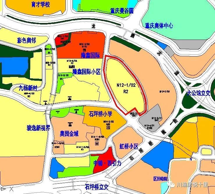 沙坪坝区双碑组团e标准分区e30-1/05地块,土地性质为二类居住用地