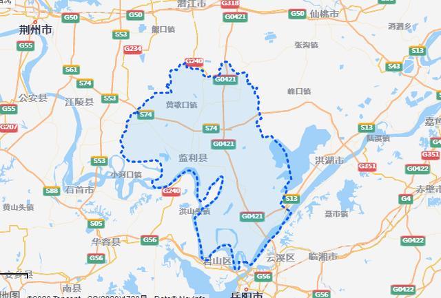在监利县西部也分布着三四个乡镇,其中最大,最强的当