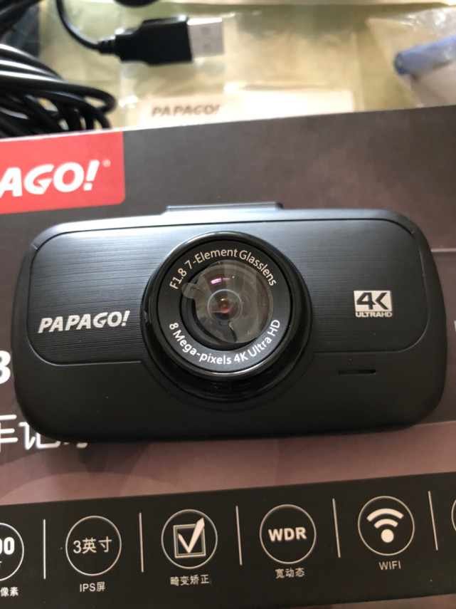 凌度z350与papago s36 4k行车记录仪开箱初体验