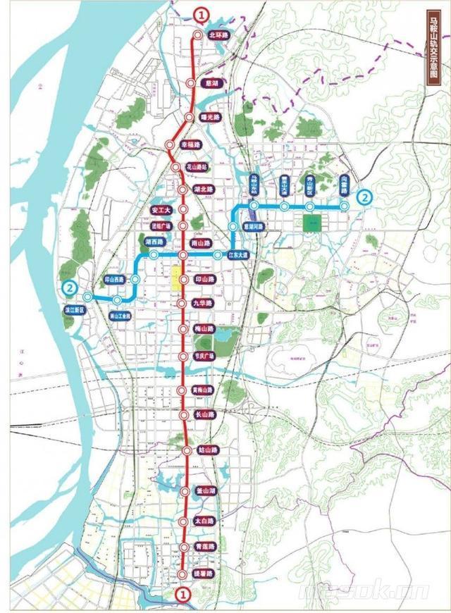 马鞍山规划地铁1号线,无缝对接南京地铁,"融宁"线路何时启动