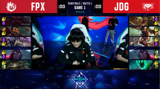 FPX 3：1 JDG FPX让一追三战胜JDG挺进决赛！