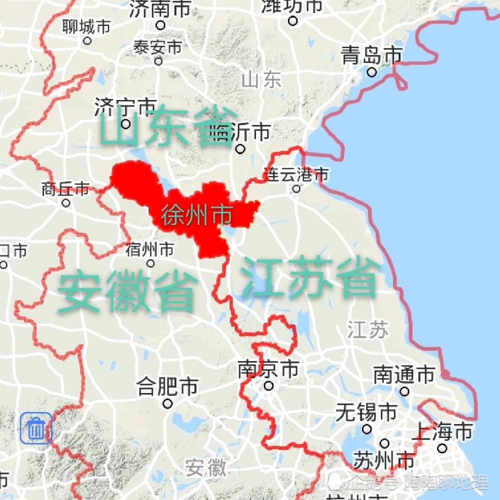 位于江苏省的北部地区,和山东省,安徽省接壤,属于三省交界城市