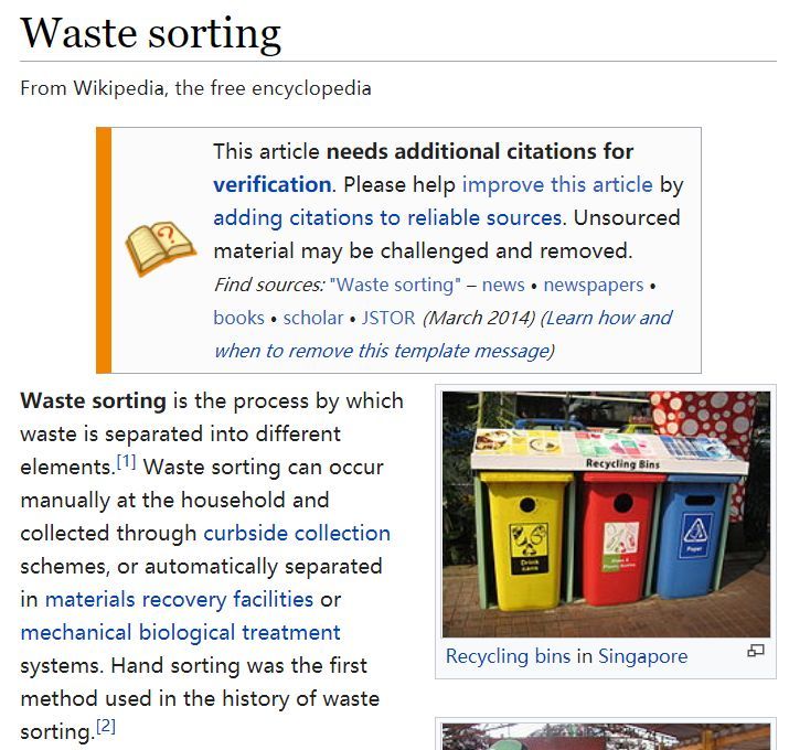 waste sorting