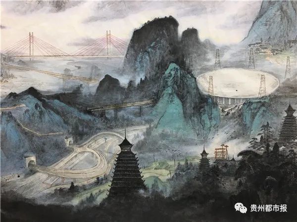 安顺画家完成巨幅画卷展现贵州巨变,太震撼了!