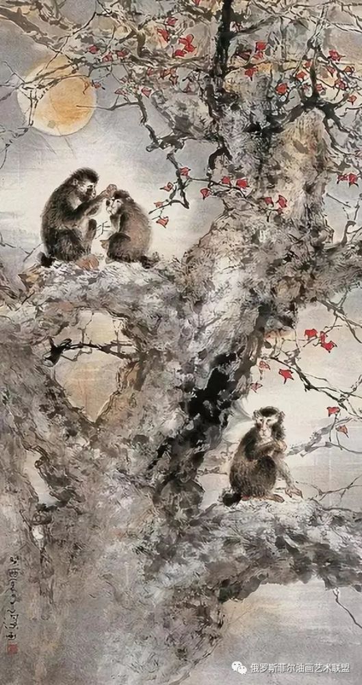 中国画坛蜚声中外的大师,杨善深花鸟画作品欣赏