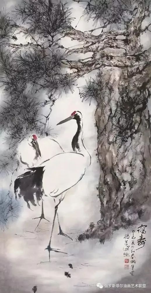 中国画坛蜚声中外的大师,杨善深花鸟画作品欣赏
