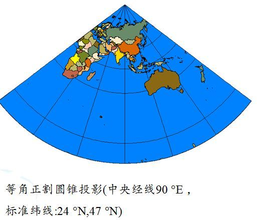 一些常见的方位投影有等积斜切方位投影和等角正切方位投影除此之外