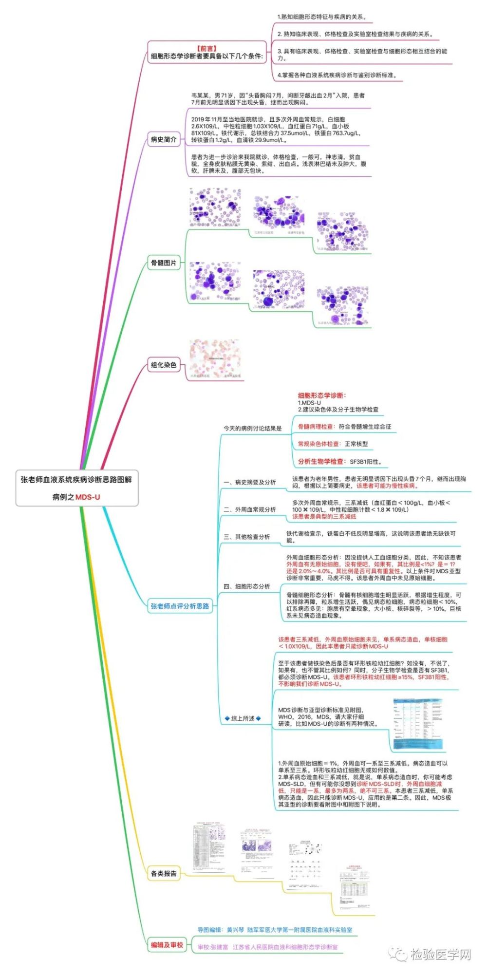 黄兴琴 总审校:江苏省人民医院血液科形态诊断室 张建富 病例思维导图