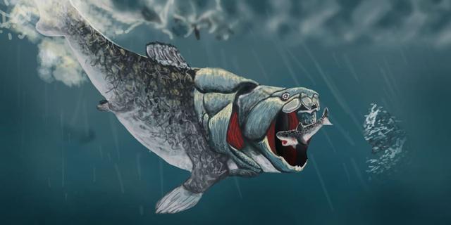 没牙齿就用骨头咬!恐怖的地球第一代霸主,连鲨鱼和自己族类都吃