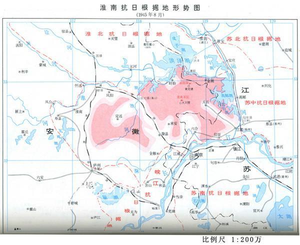 皖东抗日根据地是淮南抗日根据地的前身,位于淮河以南津浦路东西两侧