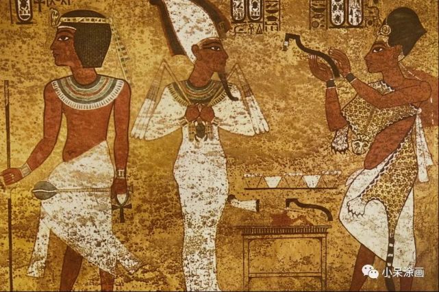 这高级感十足的埃及壁画是小朋友画的?难以置信!