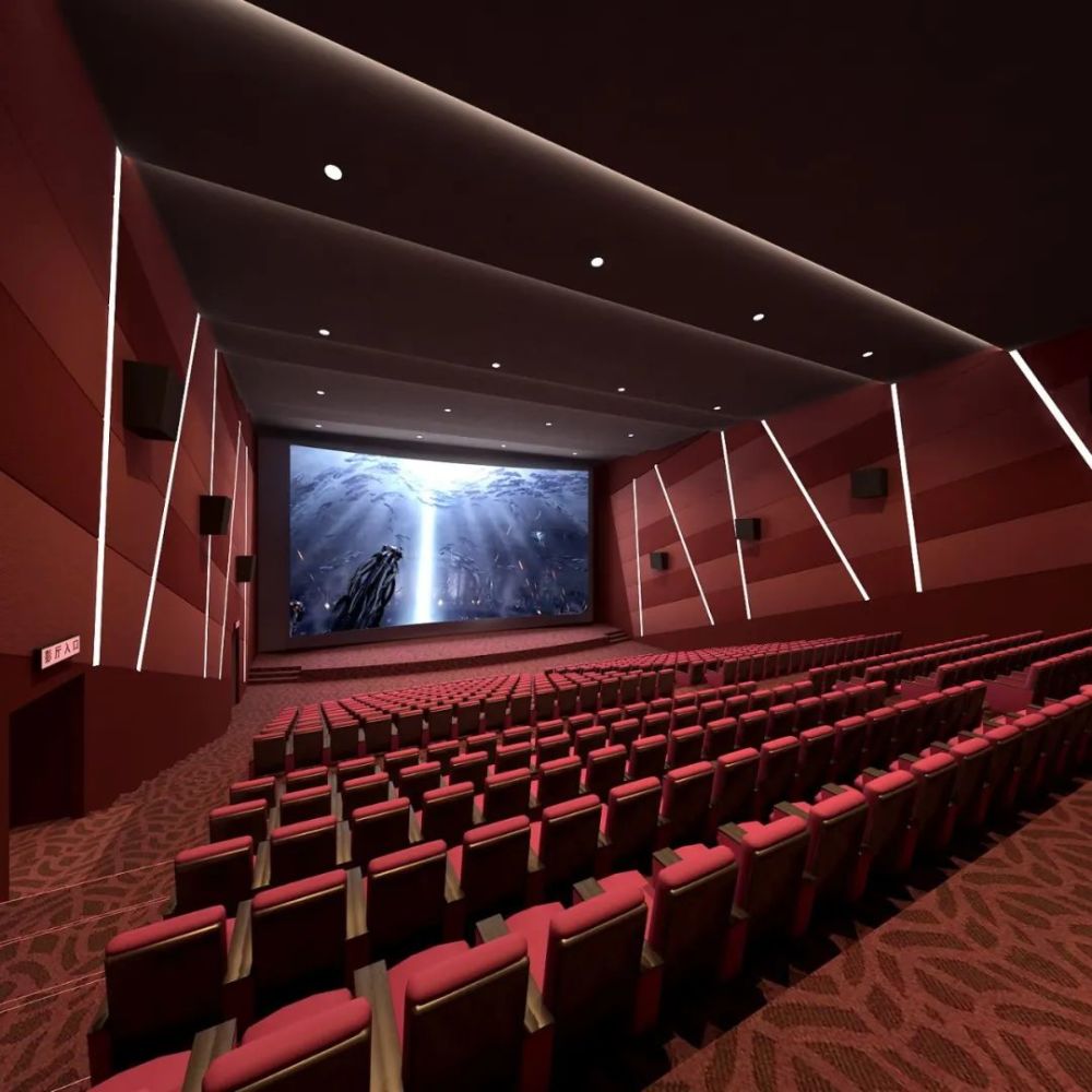 中联铂金广场三楼是投资4000余万元建设的imax级电影院,长约22米,宽