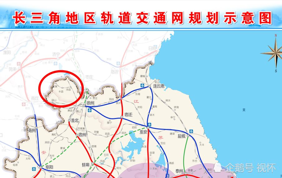 未来江苏徐州高铁分布:新沂十字枢纽,沛县,丰县高铁存
