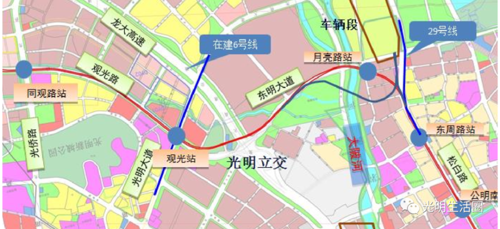下个月开工!光明地铁13号线各站点详细位置曝光,有没有在你家附近!