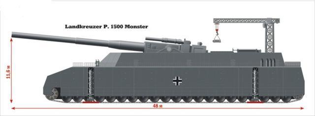 德军曾计划造2500吨超重自行火炮,配800毫米巨炮250毫米装甲