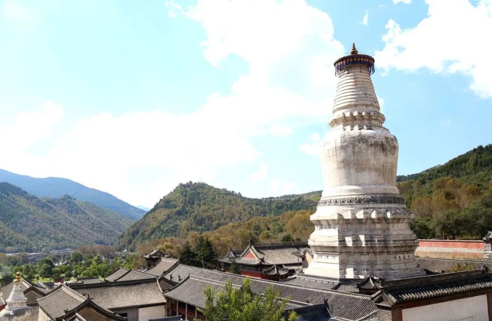 五台山的寺庙建筑.