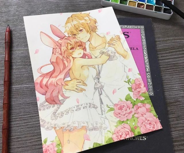 水彩画动漫绘画:美爆了的水彩动漫插画,赶紧收藏起来吧