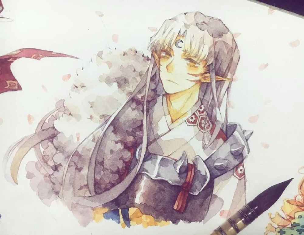 水彩画动漫绘画:美爆了的水彩动漫插画,赶紧收藏起来吧