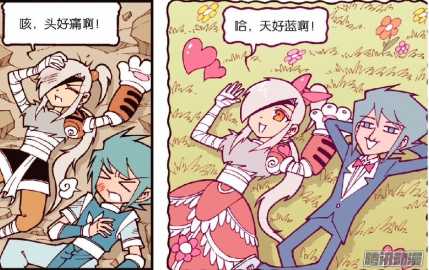 降龙传:伏虎与木吒成"情侣,两人相拥着进入草丛被降龙正好发现!