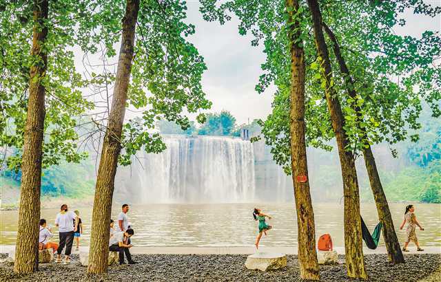 北碚大磨滩湿地公园成市民休闲好去处