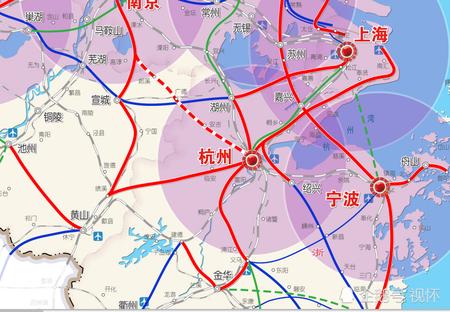 未来浙江杭州13条高铁:4条往上海最快20分钟,5条挺进安徽,南京