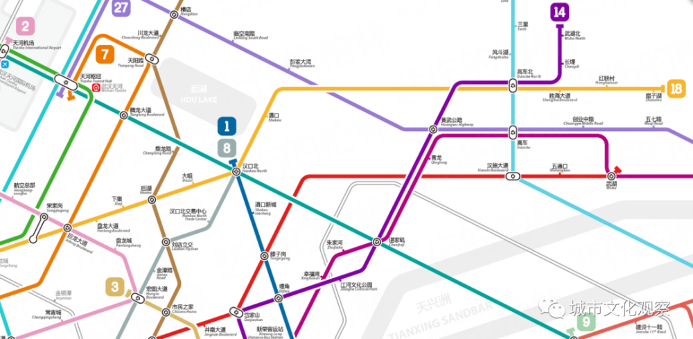 地铁18号线盘龙城区域内规划站点为扇子湖-红联村-胜海大道- 高车北