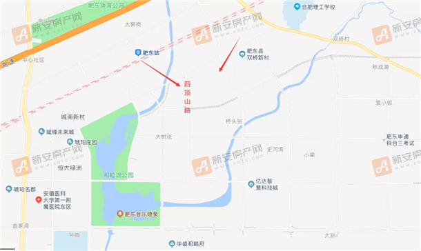 肥东和睦湖附近四顶山路商业已基本确定是万达,目前正初商协议中!