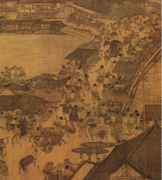 张择端创作的《清明上河图》局部